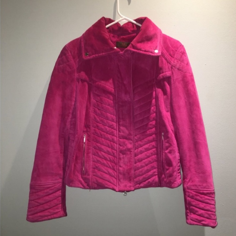 Y2K barbie hot pink danier jacket